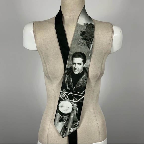 ❤️ Elvis Presley Born to Ride Tie Ralph Marlin 1996 - Picture 1 of 6